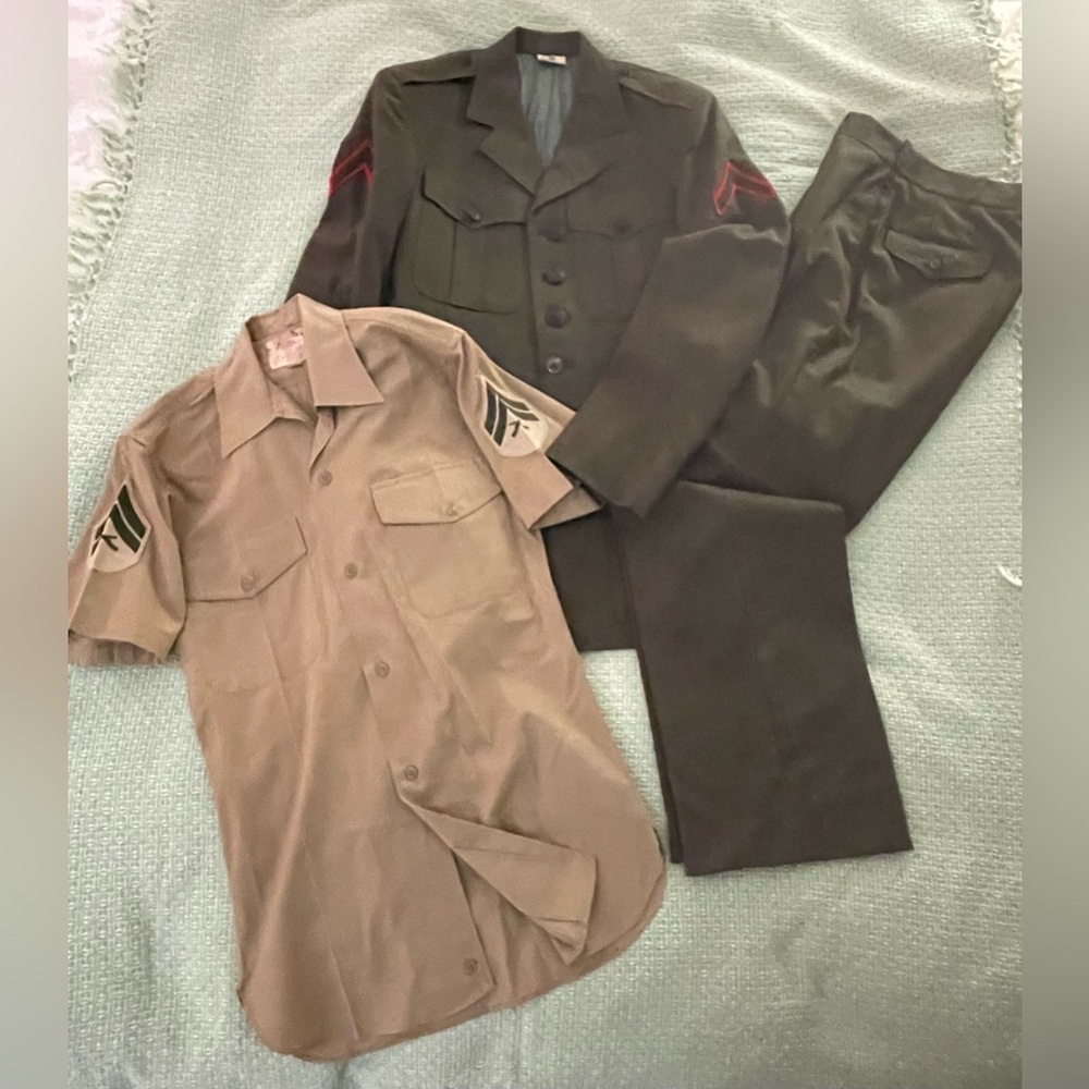 USMC Alpha Uniform, PFC Jacket, Corporals Shirt; BUNDLE of 3